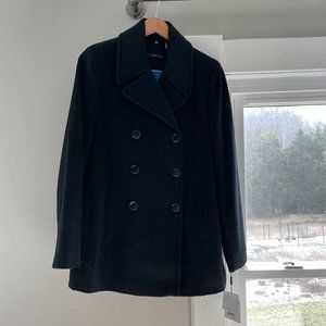 NWT Calvin Klein Black Peacoat Women's 8
